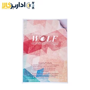 کاغذ-Wolfگلاسه-A4-پشت-چسب-دار-135-گرمی-50-برگی