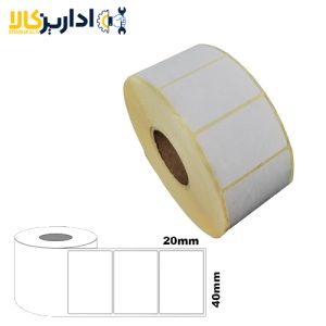 لیبل (برچسب) کاغذی تک ردیفه Paper Label 25×35